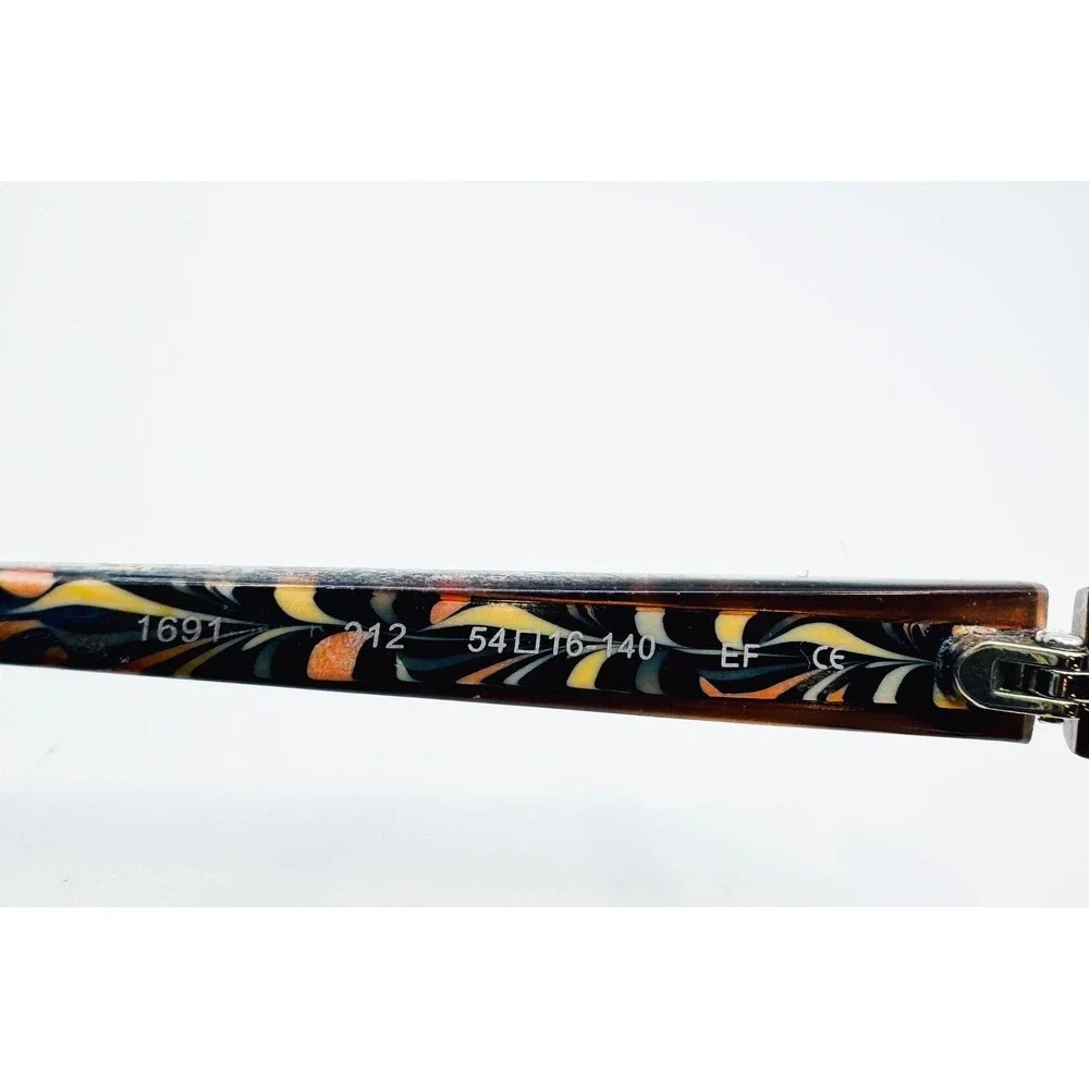ProDesign Denmark 1691 Eyeglasses Women Brown Orange Pattern 54-16-140